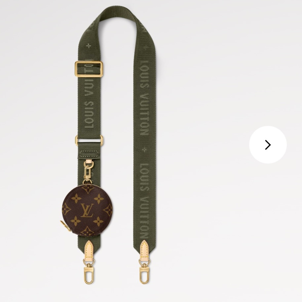 Authentic Louis Vuitton khaki nylon bandoulière